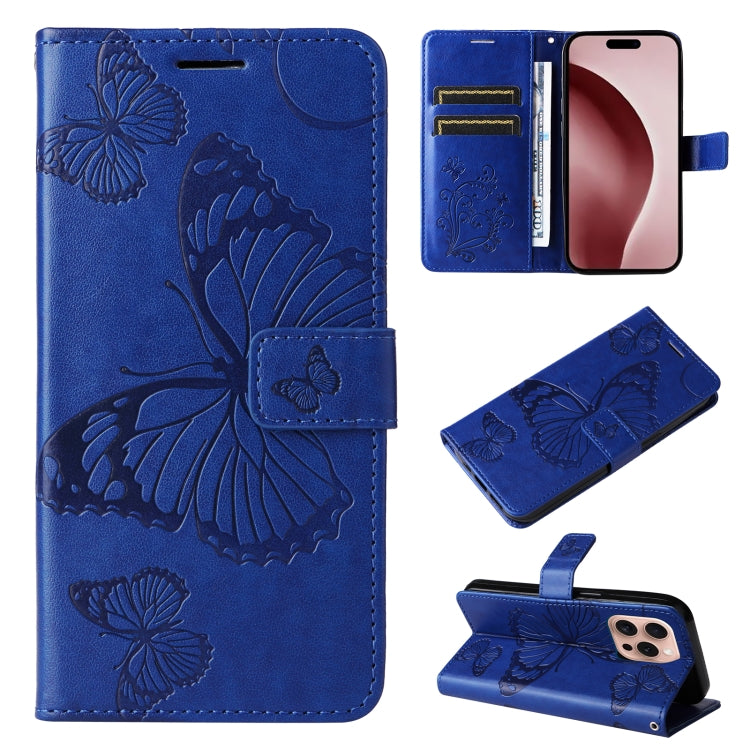 3D Butterfly Embossed Pattern Flip Leather Phone Case, Series 1