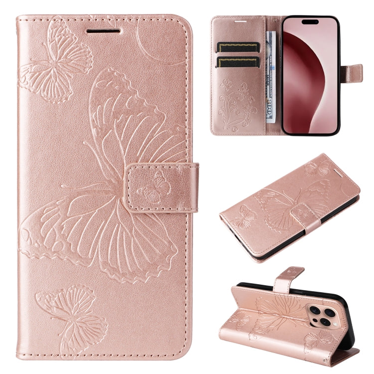 3D Butterfly Embossed Pattern Flip Leather Phone Case, Series 1