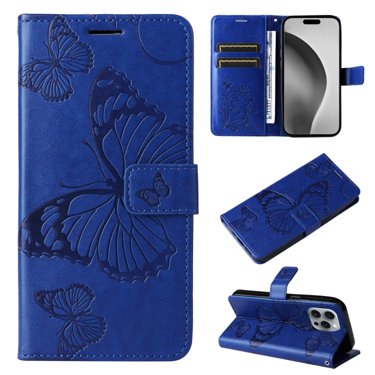 3D Butterfly Embossed Pattern Flip Leather Phone Case, Series 2