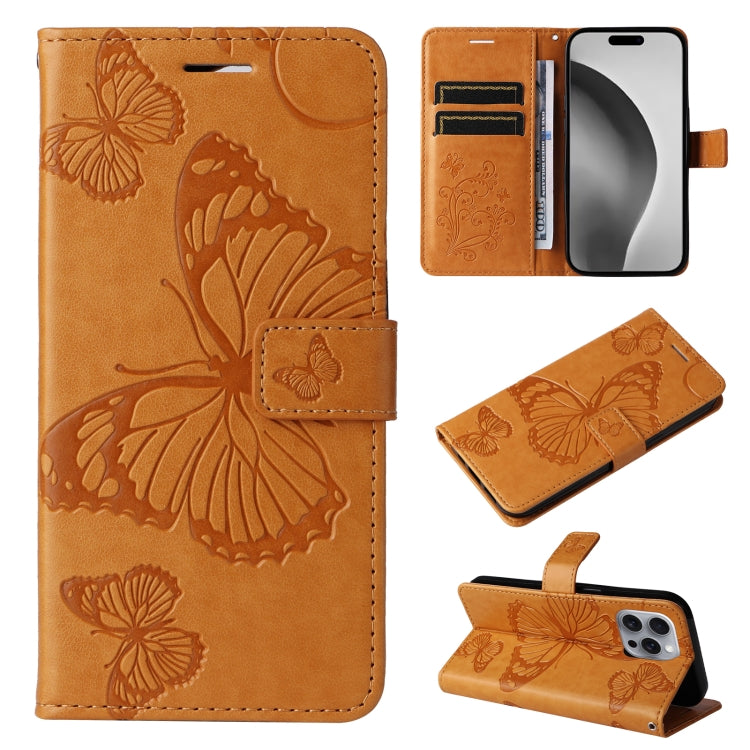 3D Butterfly Embossed Pattern Flip Leather Phone Case, Series 2