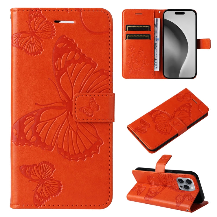 3D Butterfly Embossed Pattern Flip Leather Phone Case, Series 2