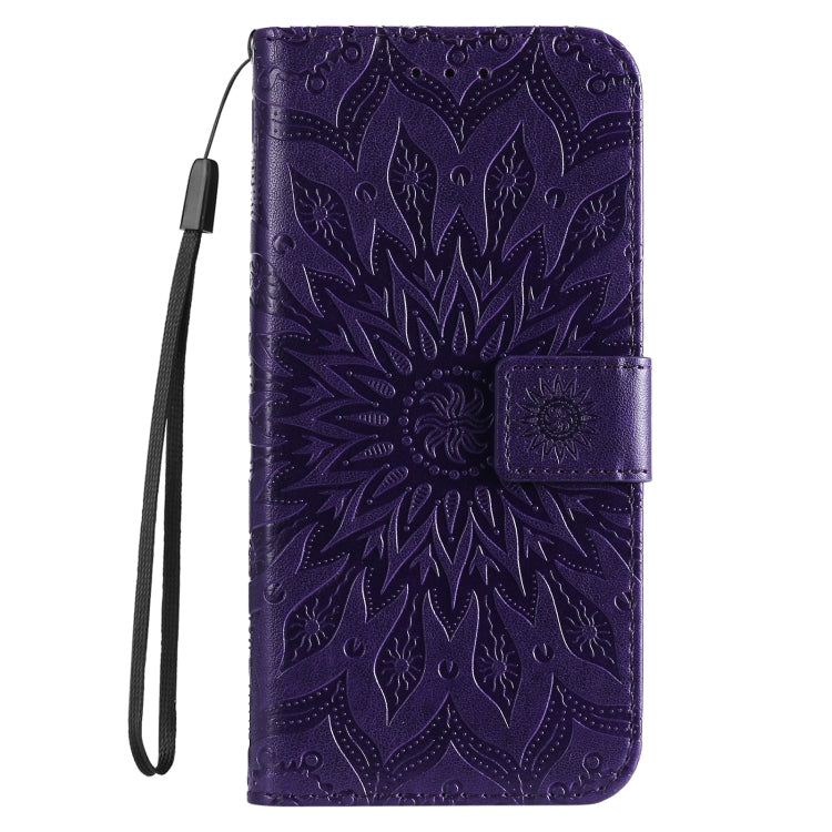 Embossed Sunflower Pattern Flip Leather Phone Case, Series 2