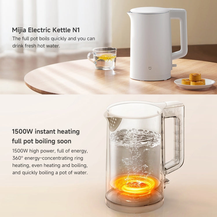 Xiaomi Mijia 1.5L 1500W Electric Kettle N1, CN Plug Reluova