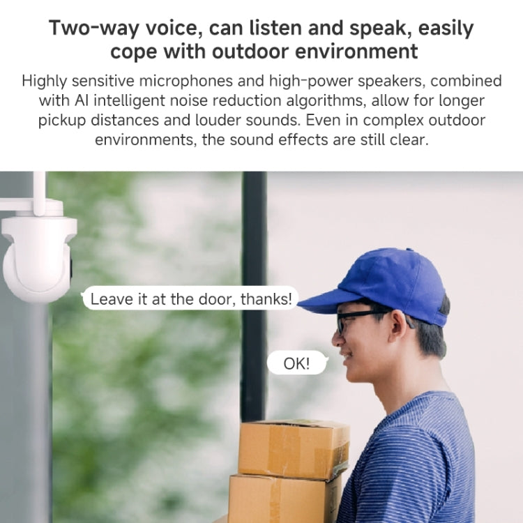 Xiaomi CW500 5MP Outdoor IP66 Waterproof Support Two-way Voice WiFi Camera, US Plug Reluova