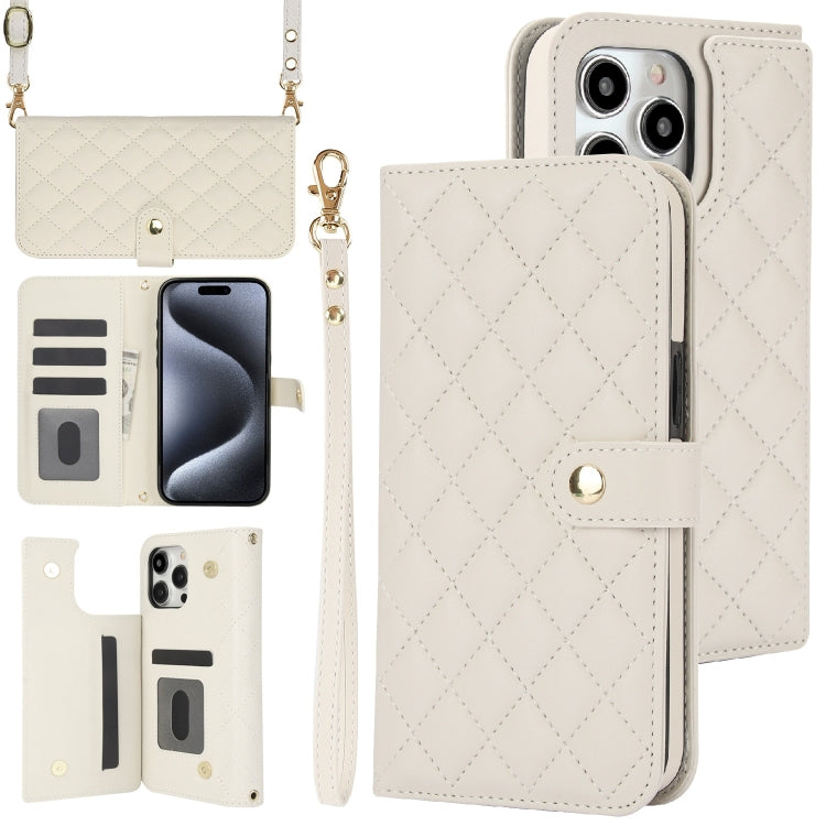 Crossbody Multifunction Rhombic Leather Phone Case, Series 2