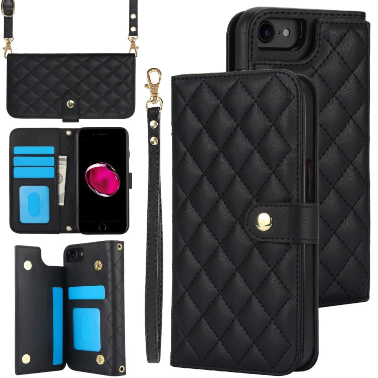 Crossbody Multifunction Rhombic Leather Phone Case, Series 2