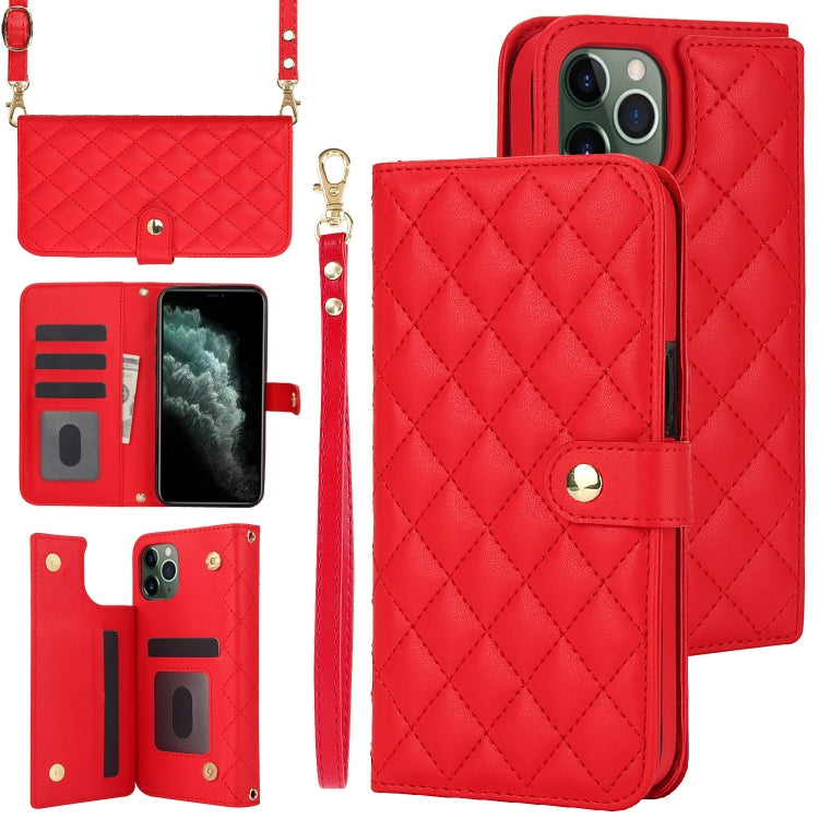 Crossbody Multifunction Rhombic Leather Phone Case, Series 2