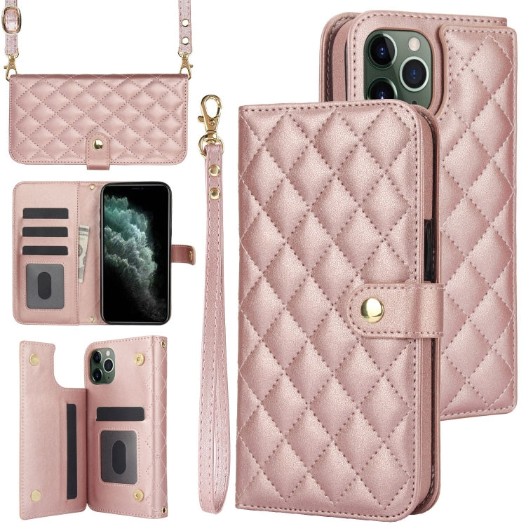 Crossbody Multifunction Rhombic Leather Phone Case, Series 2