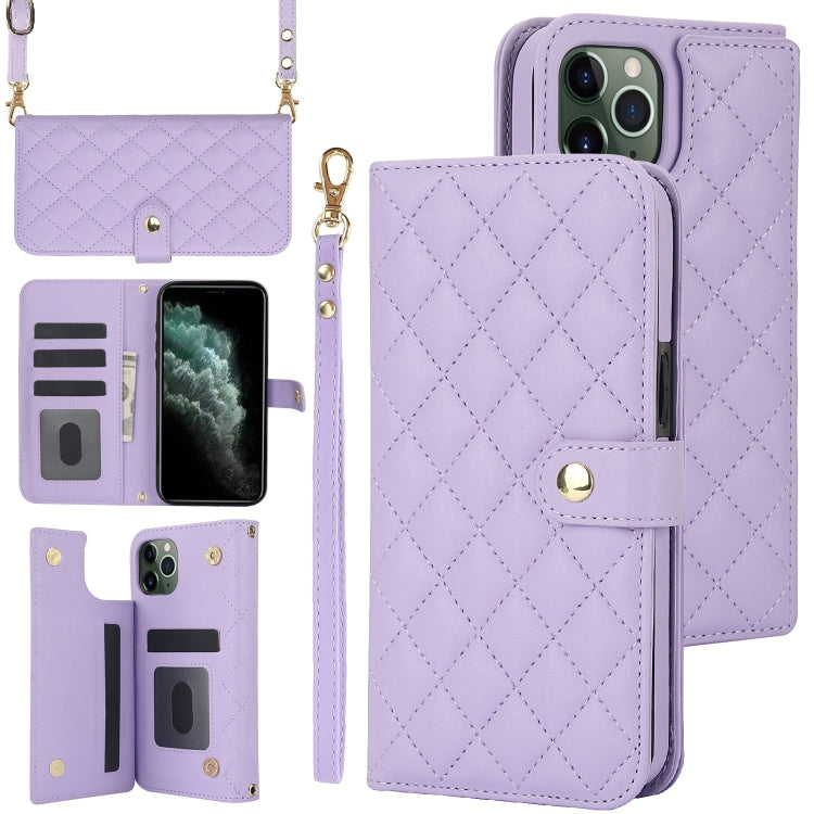 Crossbody Multifunction Rhombic Leather Phone Case, Series 2