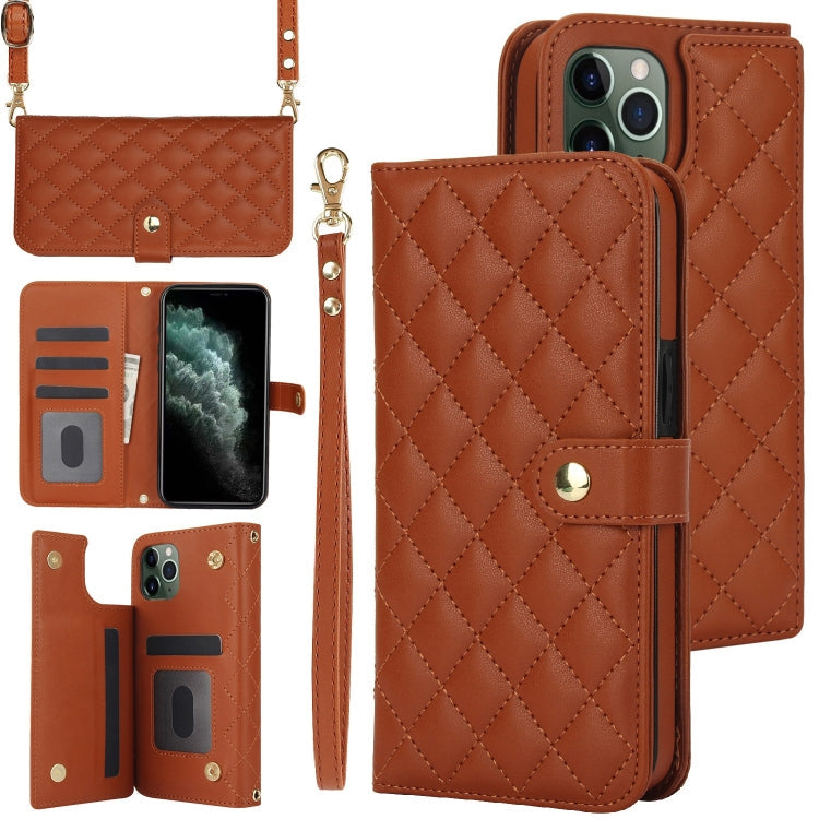 Crossbody Multifunction Rhombic Leather Phone Case, Series 2