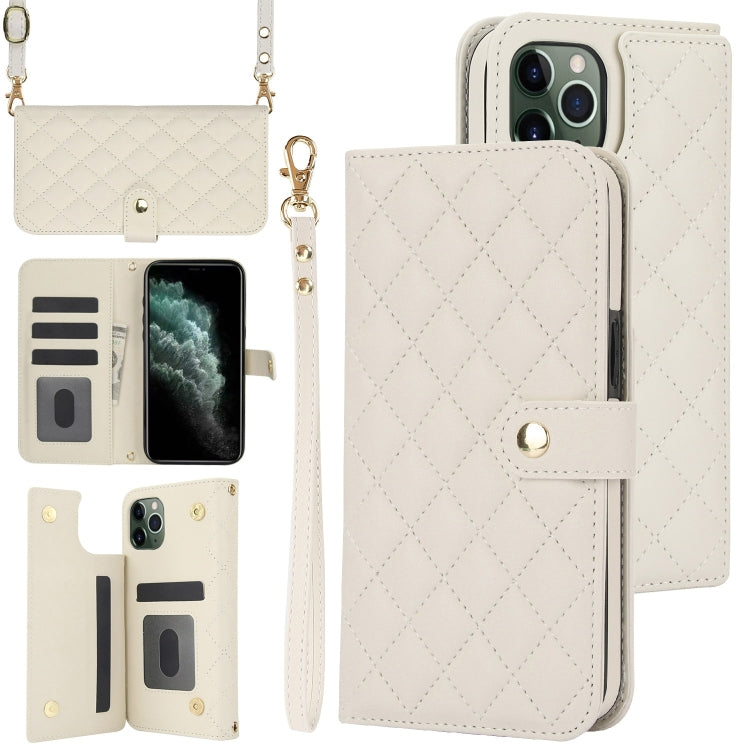 Crossbody Multifunction Rhombic Leather Phone Case, Series 5