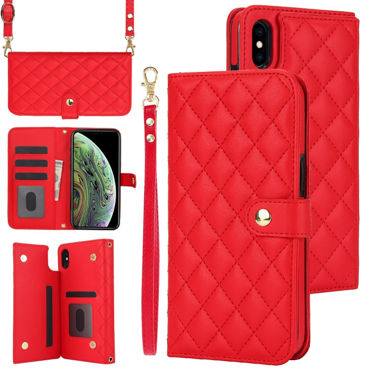 Crossbody Multifunction Rhombic Leather Phone Case, Series 3