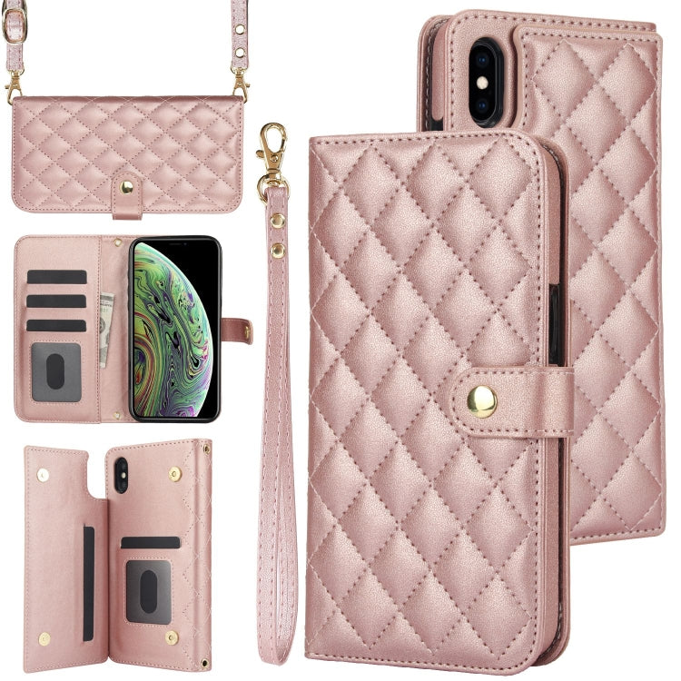 Crossbody Multifunction Rhombic Leather Phone Case, Series 3