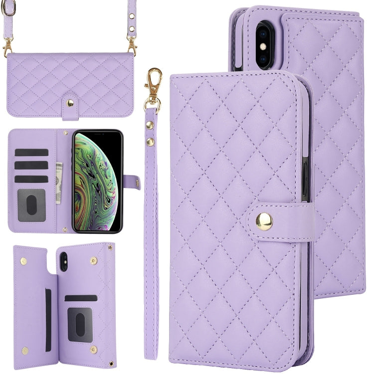 Crossbody Multifunction Rhombic Leather Phone Case, Series 1