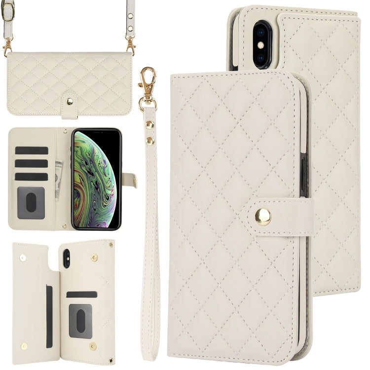 Crossbody Multifunction Rhombic Leather Phone Case, Series 4