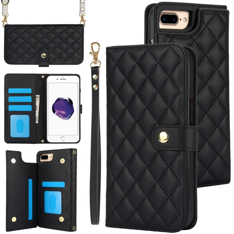 Crossbody Multifunction Rhombic Leather Phone Case, Series 6