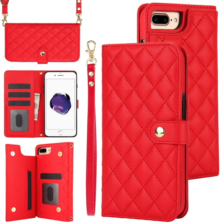 Crossbody Multifunction Rhombic Leather Phone Case, Series 6