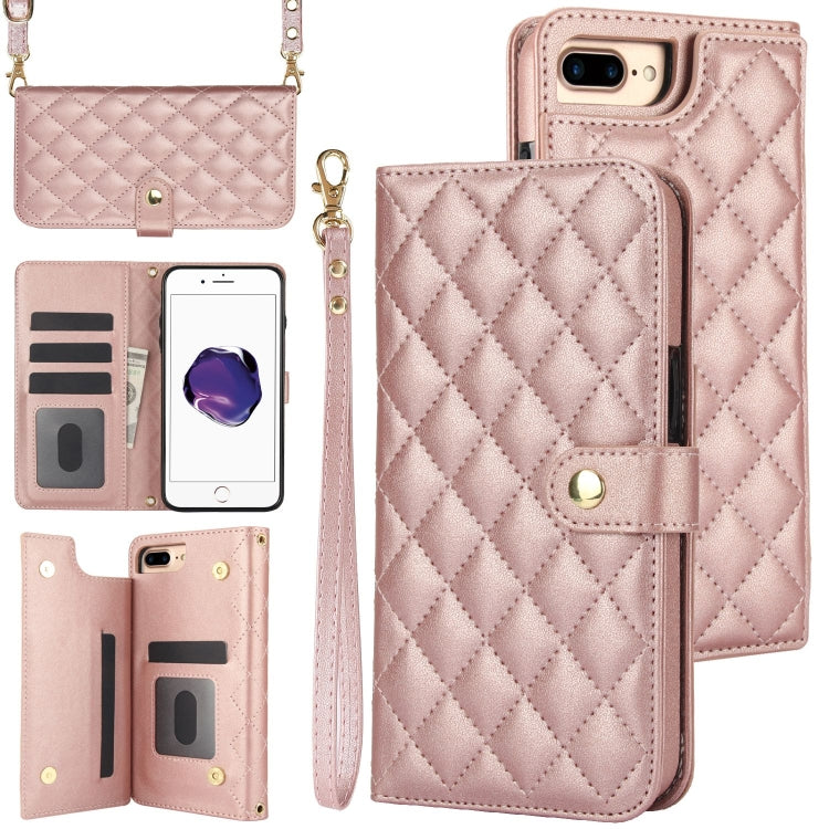 Crossbody Multifunction Rhombic Leather Phone Case, Series 6