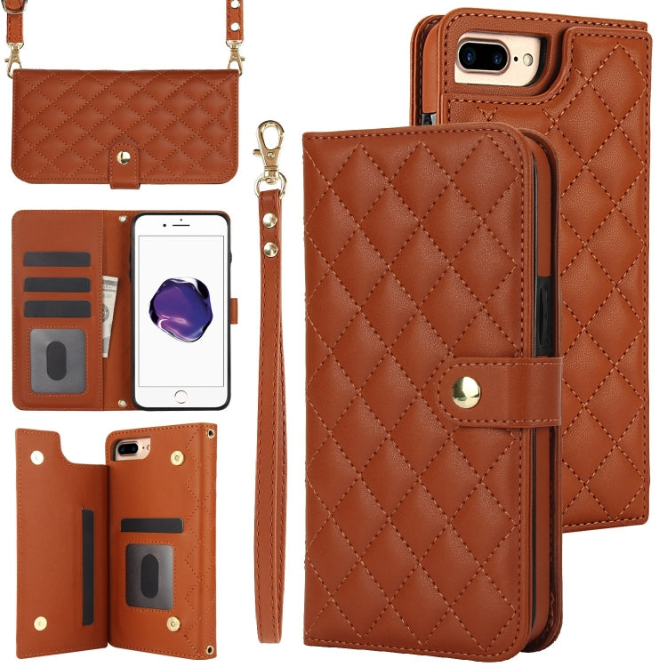 Crossbody Multifunction Rhombic Leather Phone Case, Series 6