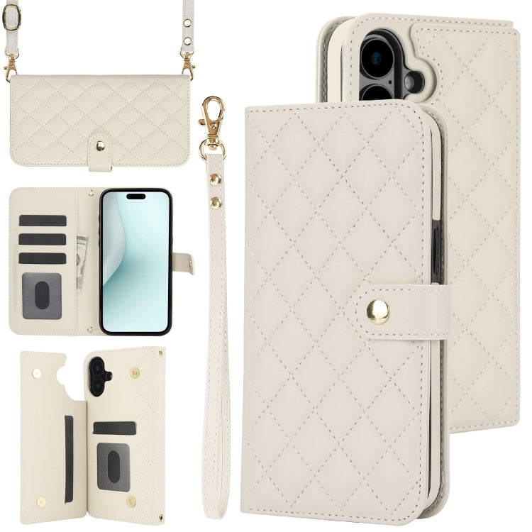 Crossbody Multifunction Rhombic Leather Phone Case, Series 4