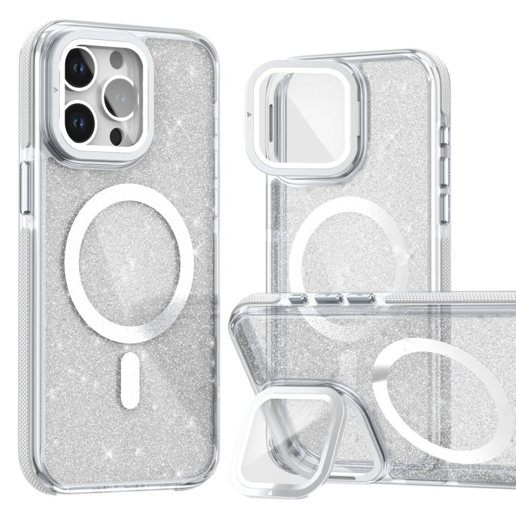 Two-color Glitter Powder Lens Holder Magsafe Phone Case, Series 3