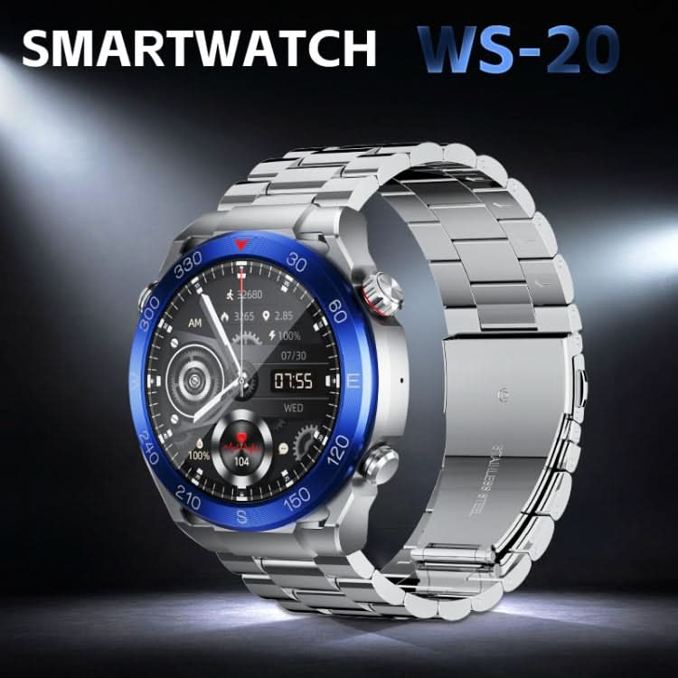 WS-20 1.43 inch IP67 Sport Smart Watch Support Bluetooth Call / Sleep / Blood Oxygen / Heart Rate / Blood Pressure Health Monitor