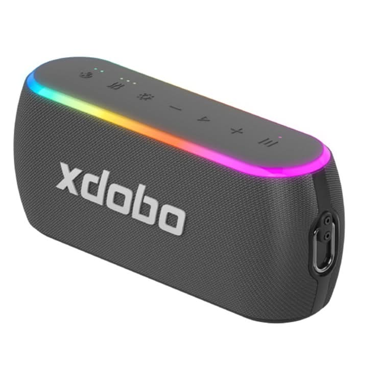 Xdobo X8 III BT5.3 IPX7 Wireless Speaker with RGB Light, Support Bluetooth/TF Card/USB/AUX