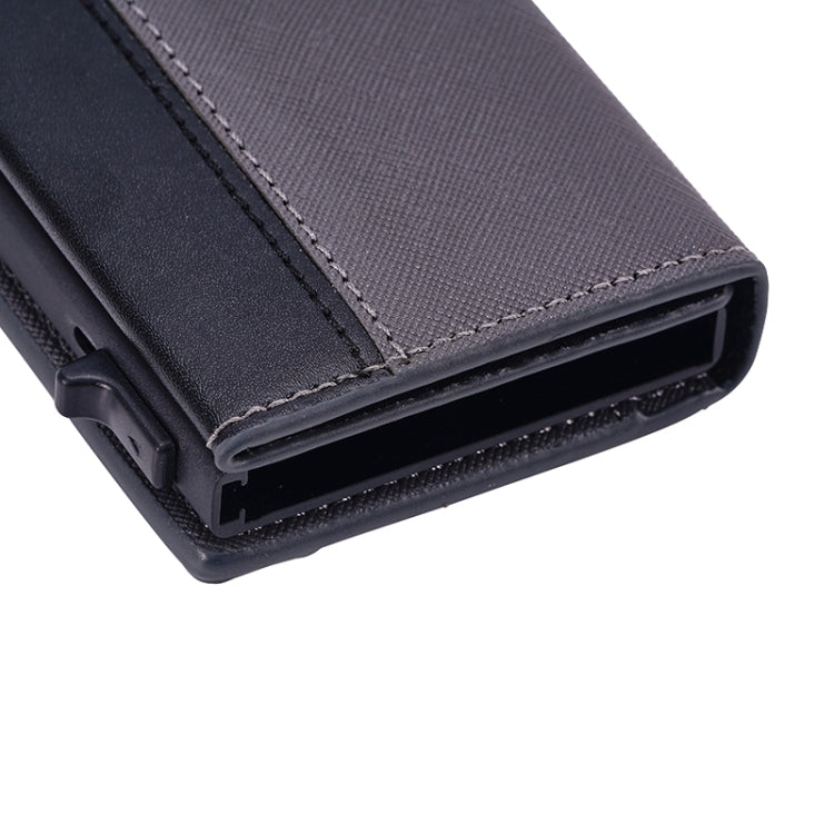 FY2409 RFID Anti-magnetic Cross Texture PU Triple Fold Card Bag My Store