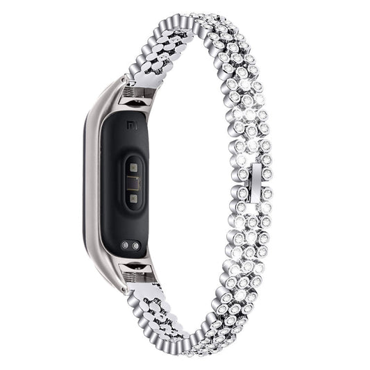 Diamond-studded Stainless Steel Replacement Wrist Strap