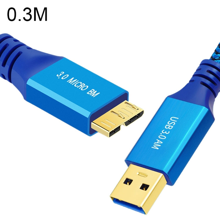 USB 3.0 Male To Micro USB 3.0 Male Braided Cable