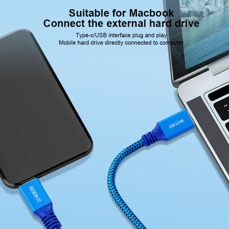 USB 3.0 Male To Micro USB 3.0 Male Braided Cable My Store