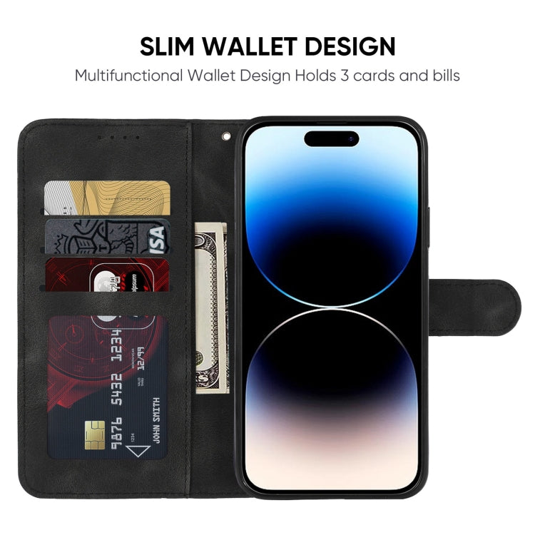 Skin Feel Geometric Lines Leather Phone Case, Series 4