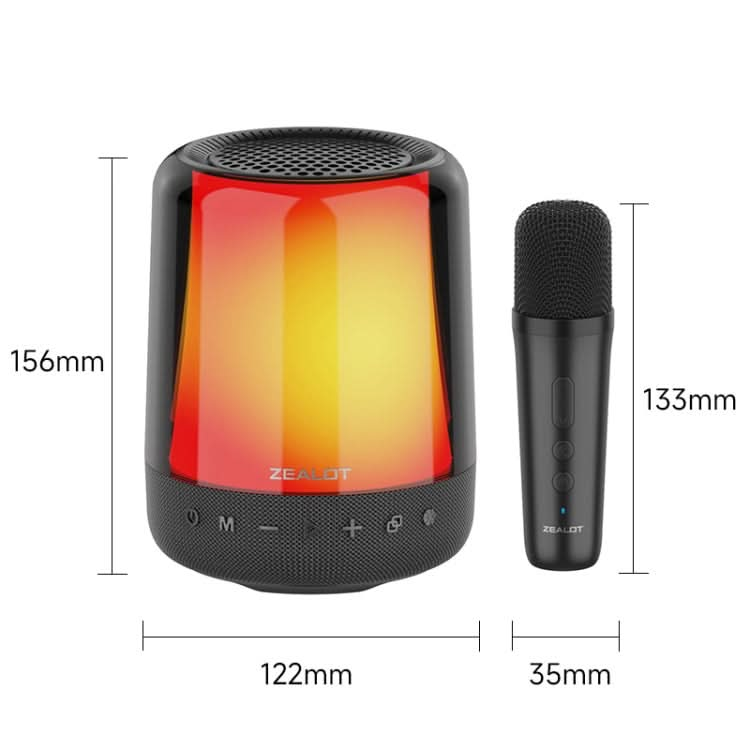 Zealot S66M RGB Rhythmic Light Karaoke Wireless Speaker