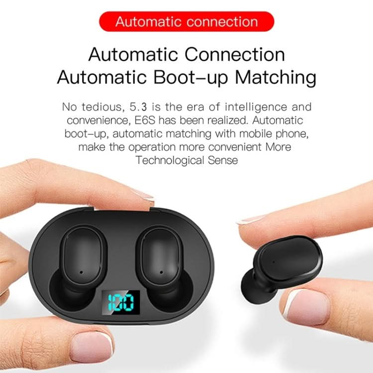 E6S LED Display TWS Wireless Bluetooth Earphone