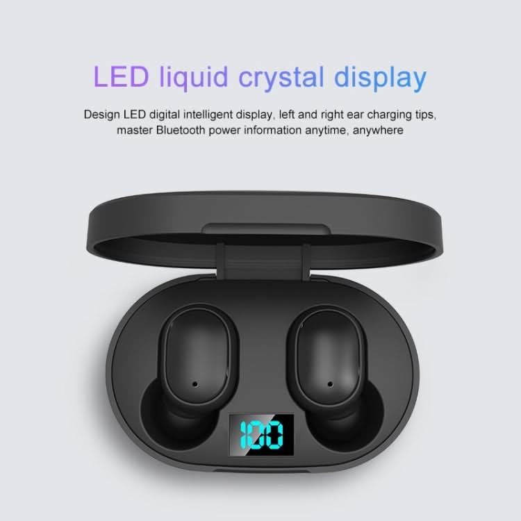 E6S LED Display TWS Wireless Bluetooth Earphone