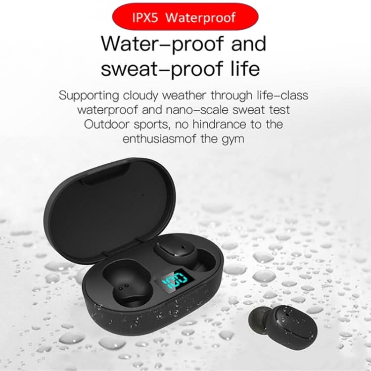 E6S LED Display TWS Wireless Bluetooth Earphone