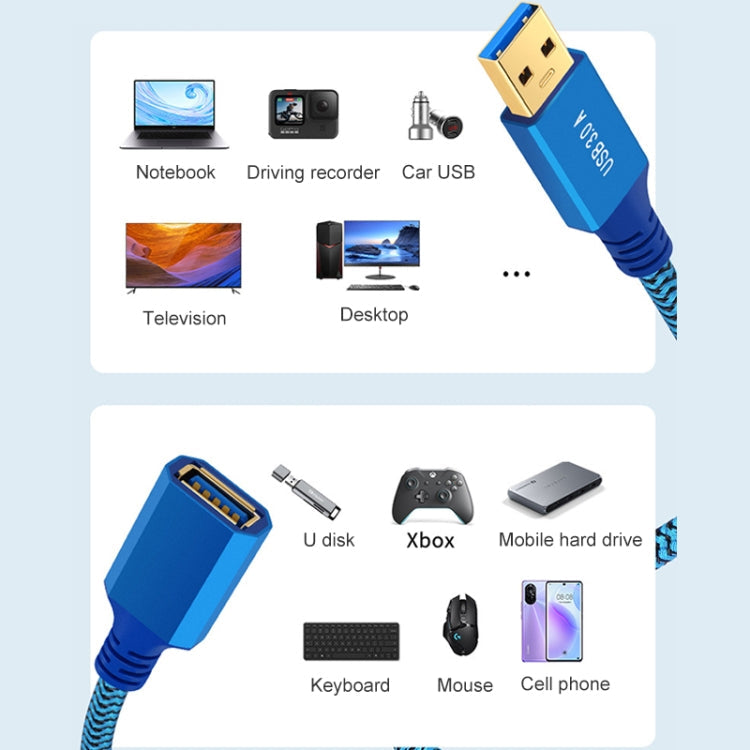 Printer / Hard Disk USB 3.0 Male to Female Extension Cable