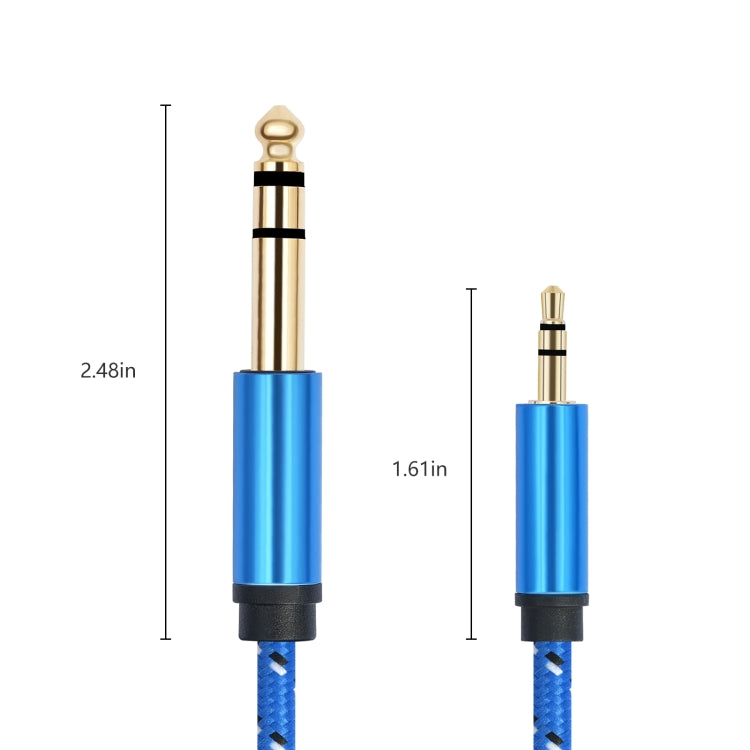 3662-3662BK 3.5mm Male to 6.35mm Male Stereo Amplifier Audio Cable Reluova