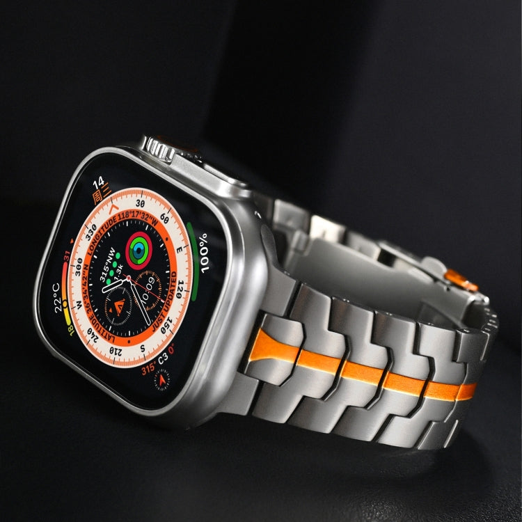 Double Lock Buckle Turtle Titanium Steel Watch Band, Series 1