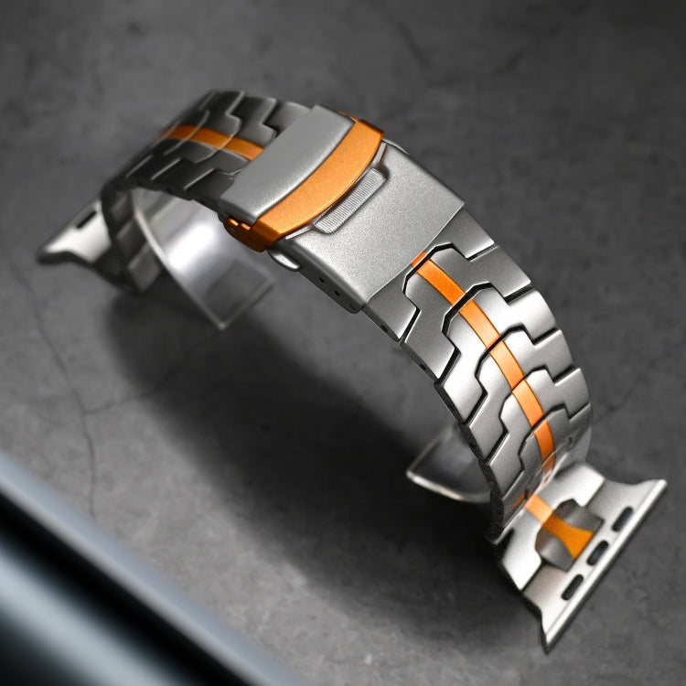 Double Lock Buckle Turtle Titanium Steel Watch Band, Series 1