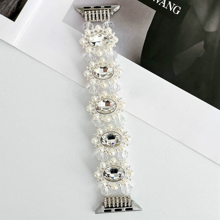 Beaded Pearl Gemstone Bracelet Watch Band, Series 3 My Store