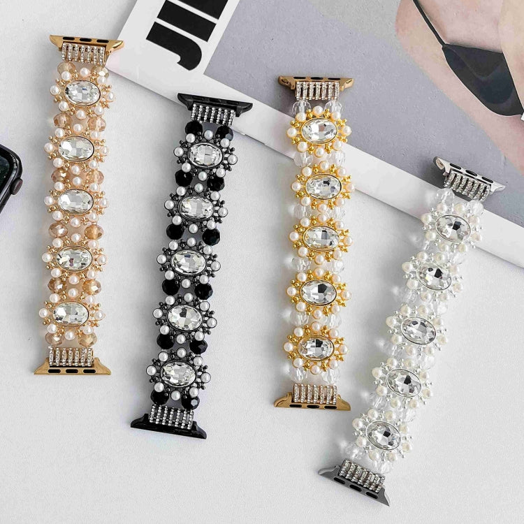 Beaded Pearl Gemstone Bracelet Watch Band, Series 1