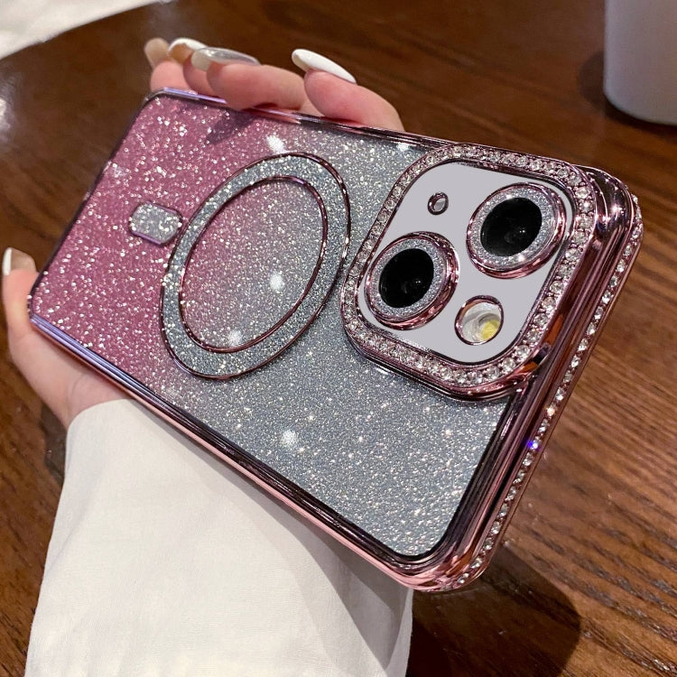 Diamond Gradient Glitter Plated MagSafe Phone Case, Series 4