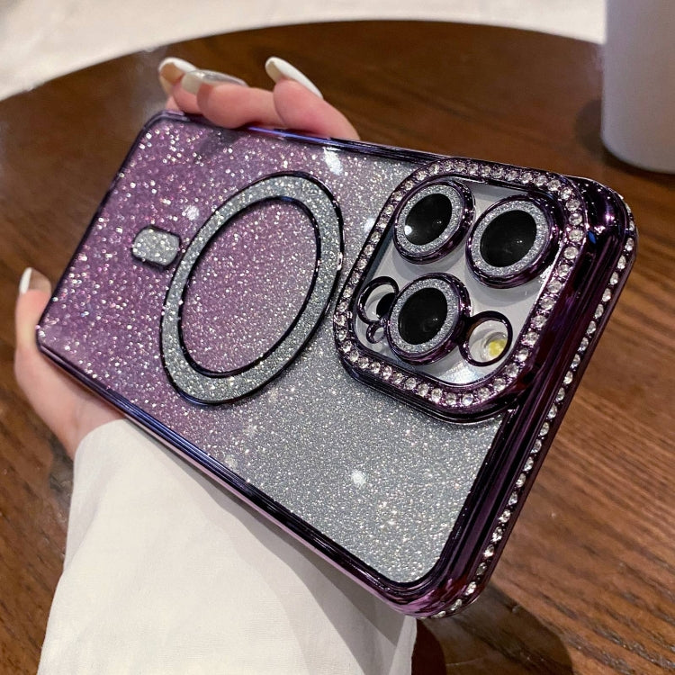 Diamond Gradient Glitter Plated MagSafe Phone Case, Series 1