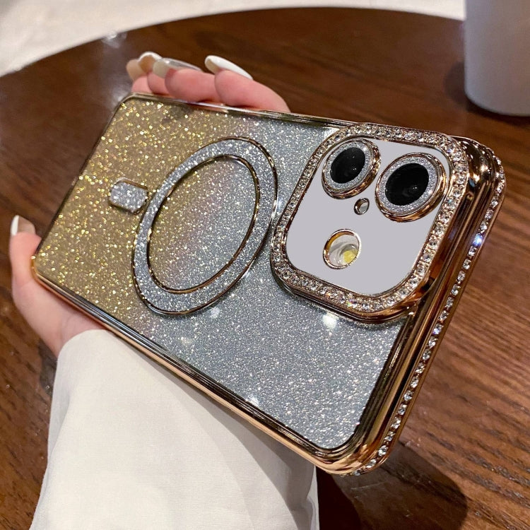 Diamond Gradient Glitter Plated MagSafe Phone Case, Series 1