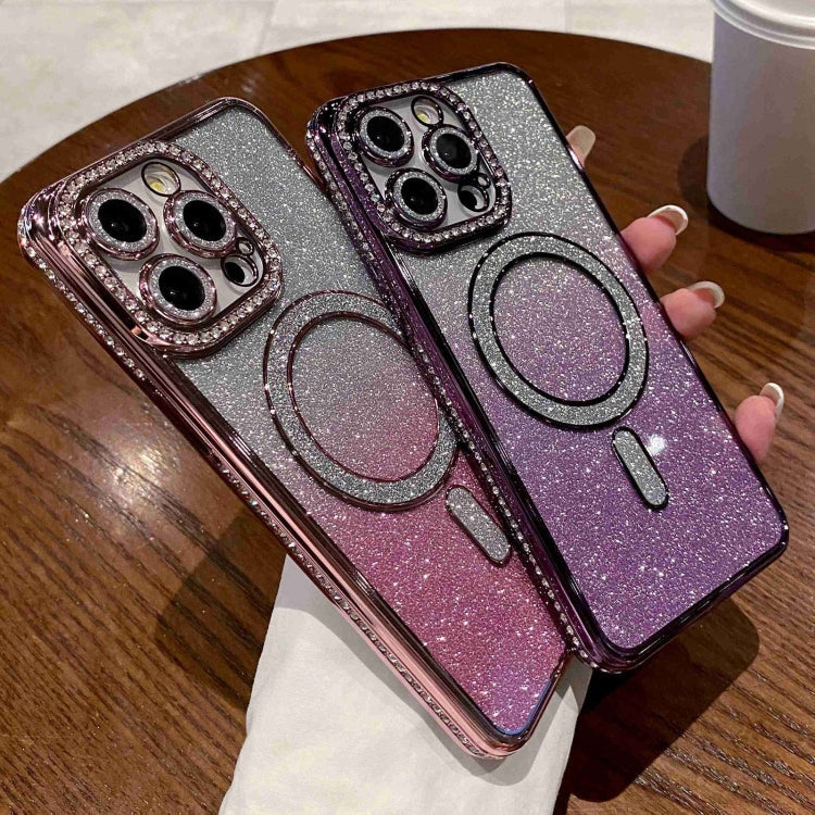 Diamond Gradient Glitter Plated MagSafe Phone Case, Series 4