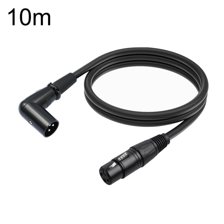 XK042L XLR 3pin Straight Female to Elbow Male Audio Cable Reluova