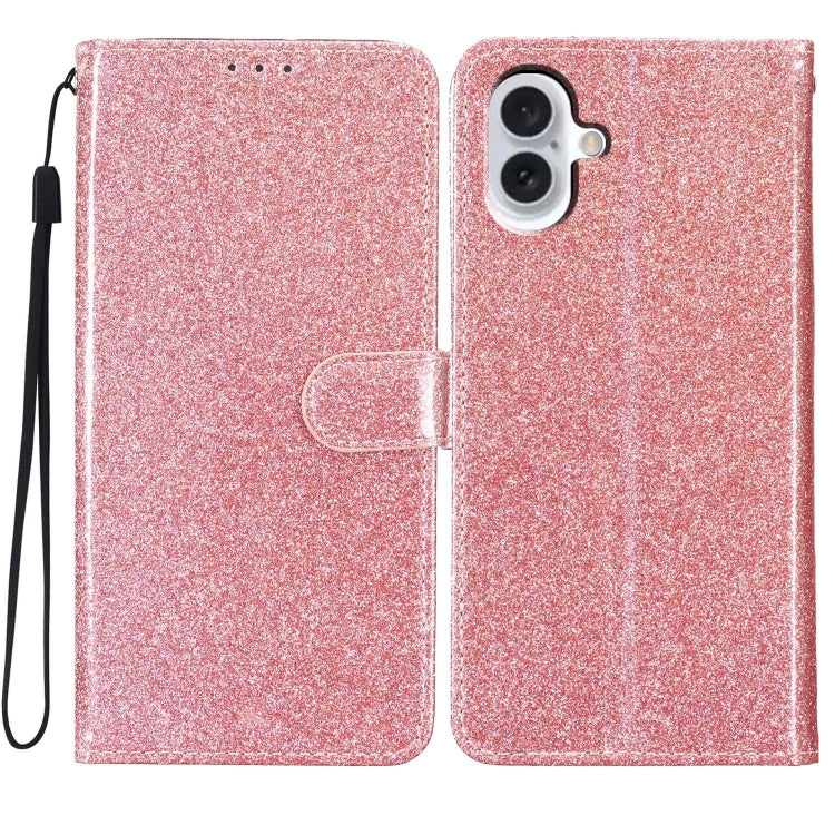 Glitter Powder Flip Leather Phone Case