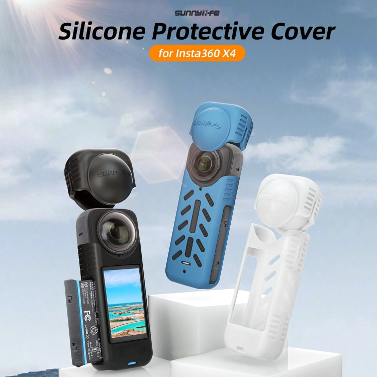 For Insta360 X4 Sunnylife Silicone Shockproof Case