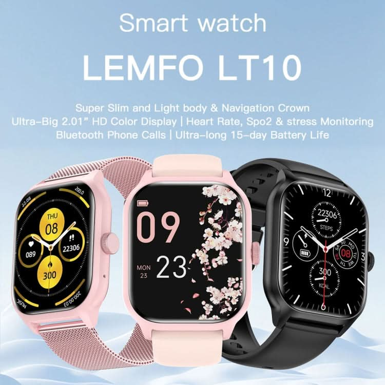 LEMFO LT10 2.01 inch TFT Screen Smart Watch Supports Bluetooth Call / Health Monitoring